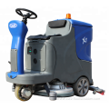 Driving type dual brush electric floor cleaning machine